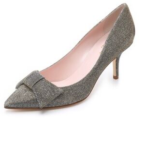 Kate Spade Glitter Bow Pumps